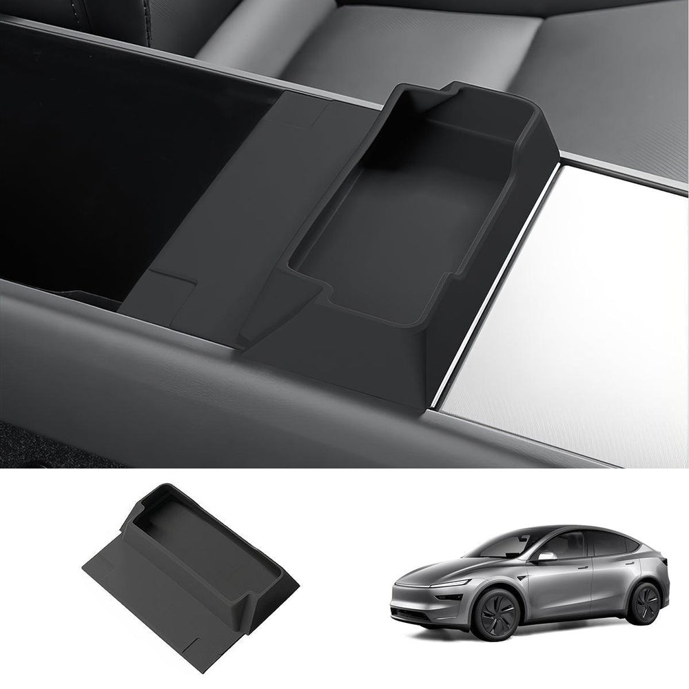 Multi-Functional Silicone Center Console Glasses Tray for Tesla Model Y Juniper 2025+ - Evooor
