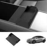 Multi-Functional Silicone Center Console Glasses Tray for Tesla Model Y Juniper 2025+ - Evooor