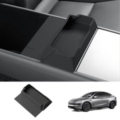 Multi-Functional Silicone Center Console Glasses Tray for Tesla Model Y Juniper 2025+ - Evooor