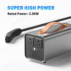 Tesla All-In-One V2L Smart Charger for Model 3/Y/S/X - Compatible in North America - Evooor