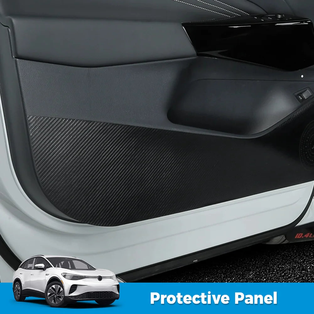 Leather Door Anti-Kick Protective Panel For VW ID.4 2021-2025(4Pcs) - Evooor