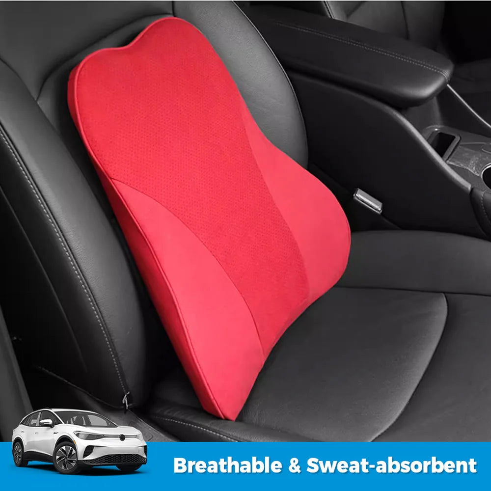 Alcantara Seat Lumbar Support Pillow For VW ID.4 2021-2025 - Evooor
