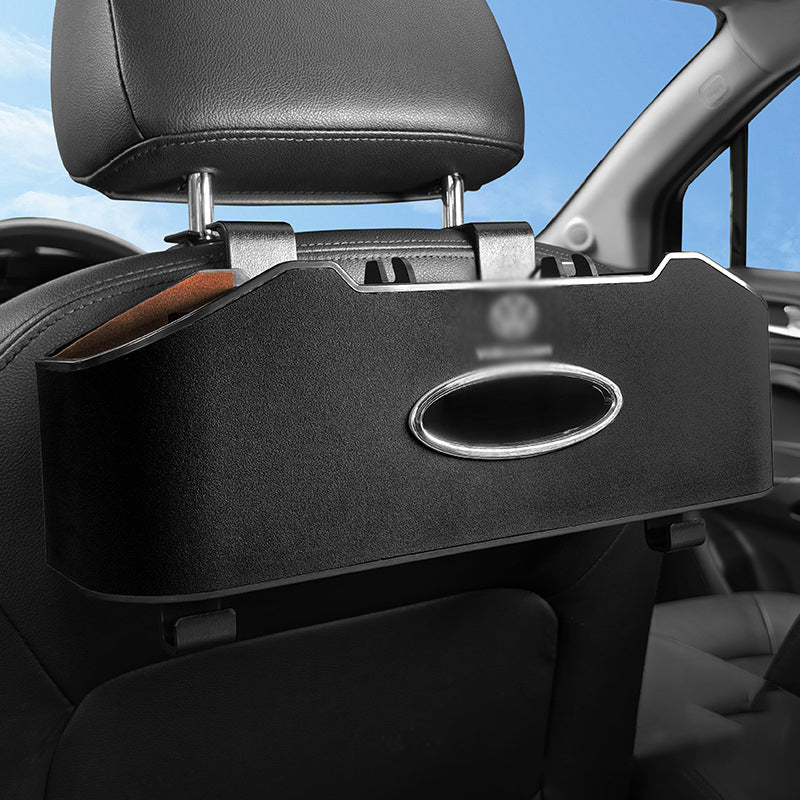 Alcantara Seat Back Multi-functional Storage Box For VW ID.4 2024-2025 - Evooor