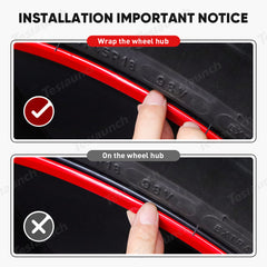 Aluminum Alloy Wheel Rim Protector- Fits All Cars (4pcs)