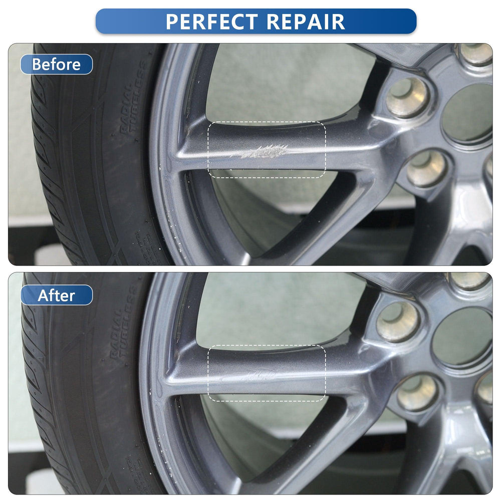 Tesla Model S Wheel Rims Touch Up Paint - DIY Curb Rash Repair with Color-matched Touch Up Paint - Evooor
