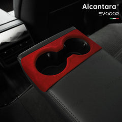 Tesla Alcantara Rear Seat Cup Cover For 2024 Model 3 Highland - Evooor