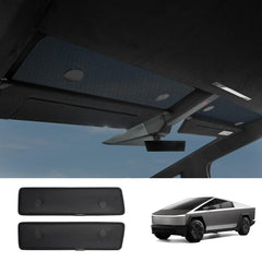 Upper Front Windshield Sunshade Mesh Sun Visor for Cybertruck (2 Pcs) - Evooor