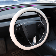 Premium Ventilated Steering Wheel Cover for Tesla Model Y Juniper 2025+ - Evooor