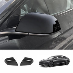Side Mirror Cover Caps – Protective & Stylish Exterior Trim for Tesla 2024 Model 3 Highland - Evooor