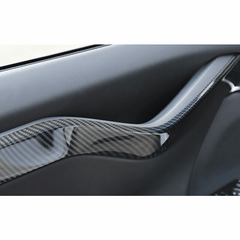 High-Quality Carbon Fiber Interior Door Panel Accents Set for Tesla Model X - Enhance Your Car's Look! - Evooor