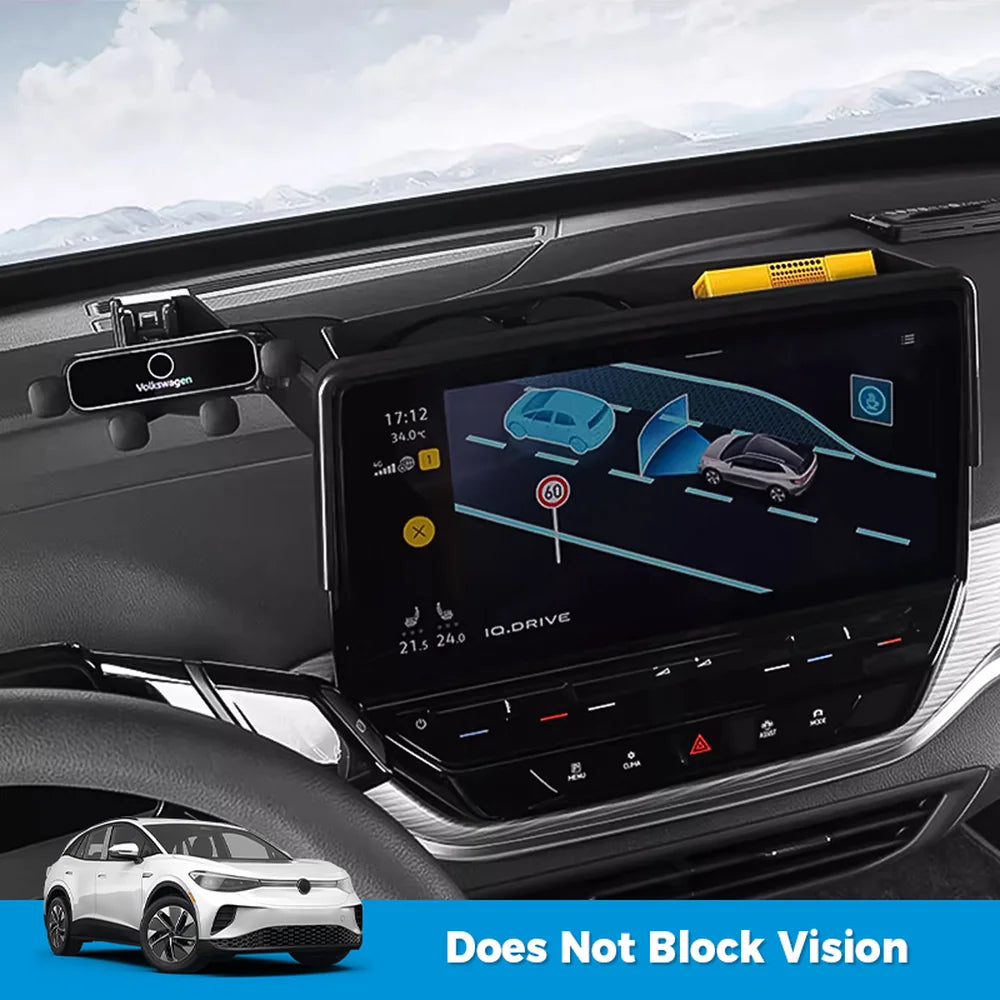 ABS Dashboard Phone Holder With Storage Box For VW ID.4 2021-2025(2PCS) - Evooor