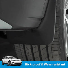 ABS Front & Rear Wheel Mud Flaps For VW ID.4 2021-2025(4PCS) - Evooor