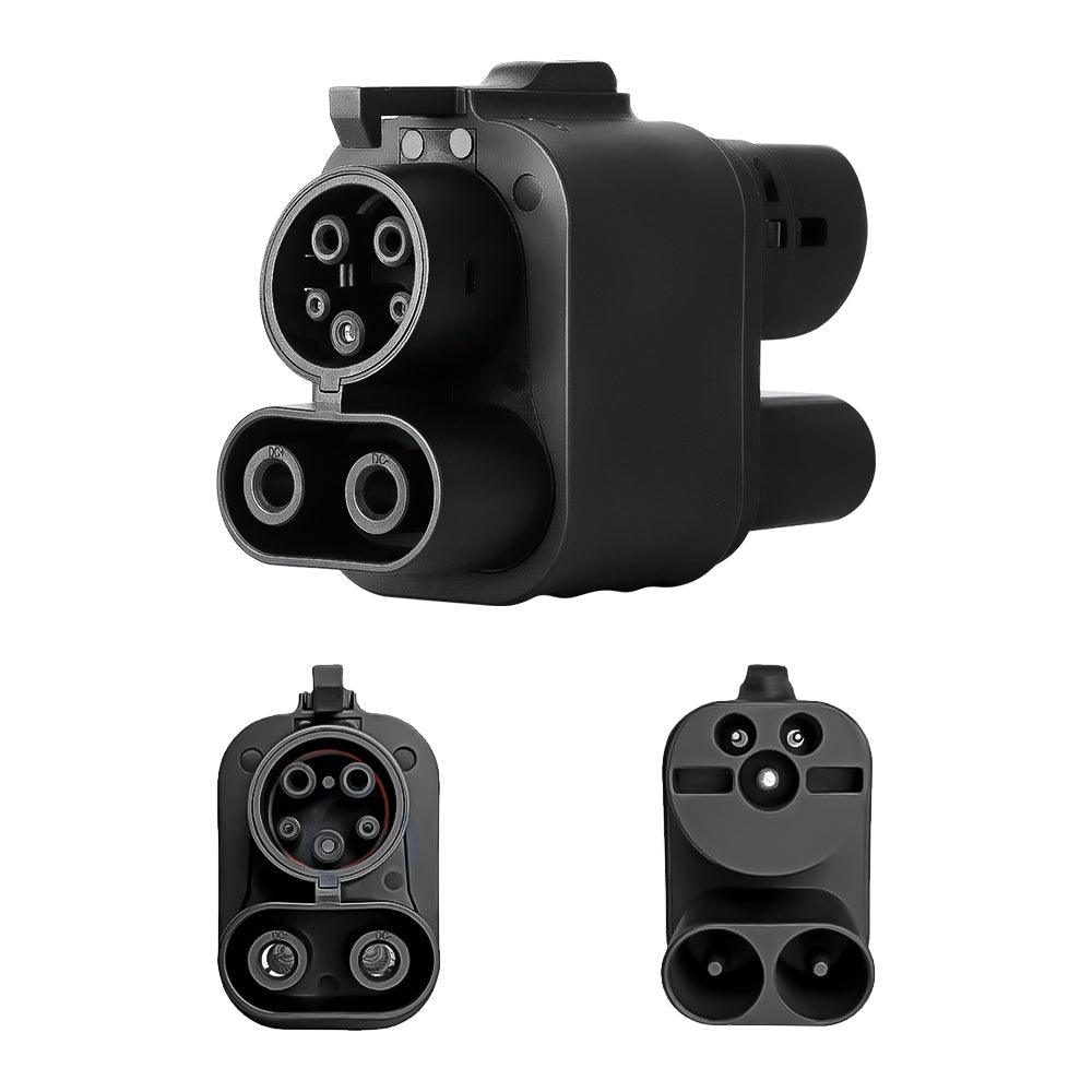 CCS2 Vehicle Charger to CCS1 EV Adapter for Fast Charging - Evooor