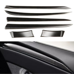Premium Carbon Fiber Interior Door Panel Upgrade for Tesla Model S 2022 and Beyond - Evooor