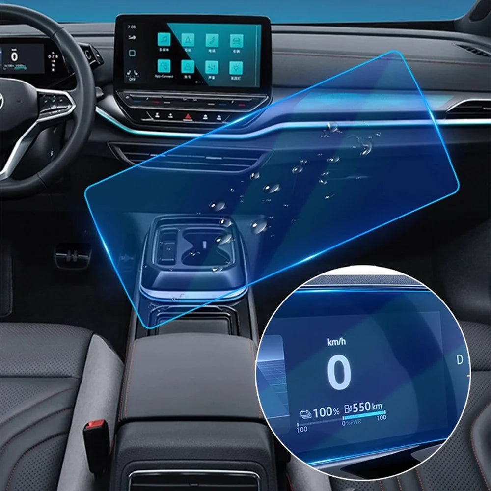 HD Tempered Glass Navigation & Dashboard Screen Protector For VW ID.3 2021-2025 - Evooor
