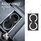 Tesla Alcantara Center Console Cup Holder Cover Sticker For 2024 Model 3 Highland - Evooor