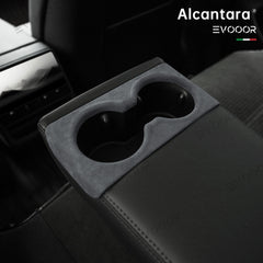Tesla Alcantara Rear Seat Cup Cover For 2024 Model 3 Highland - Evooor