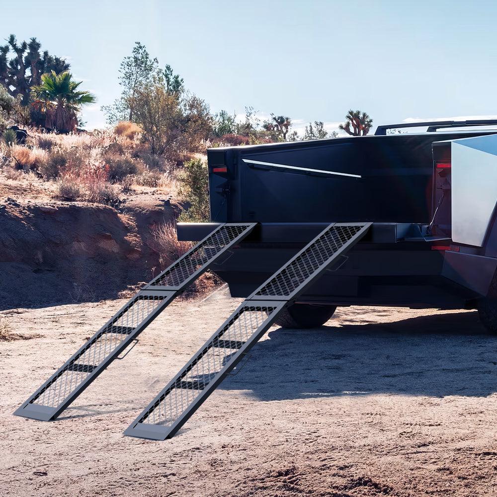 Foldable Heavy-Duty Steel Loading Ramp for Tesla Cybertruck - Evooor