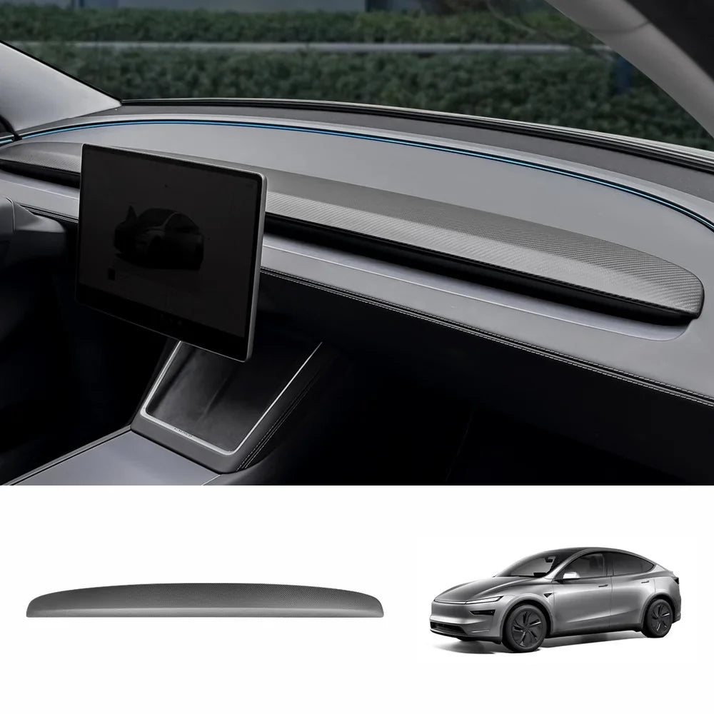 Carbon Fiber Dashboard Vent Trim Upgrade for Tesla Model Y 2025+ – Premium Juniper Finish - Evooor
