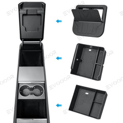 2024 Model 3 Highland Center Console Organizer and Armrest Box for Tesla - Evooor