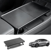 Multi-functional Foldable Desk – Center Console Mount for Tesla Model Y Juniper 2025+ - Evooor