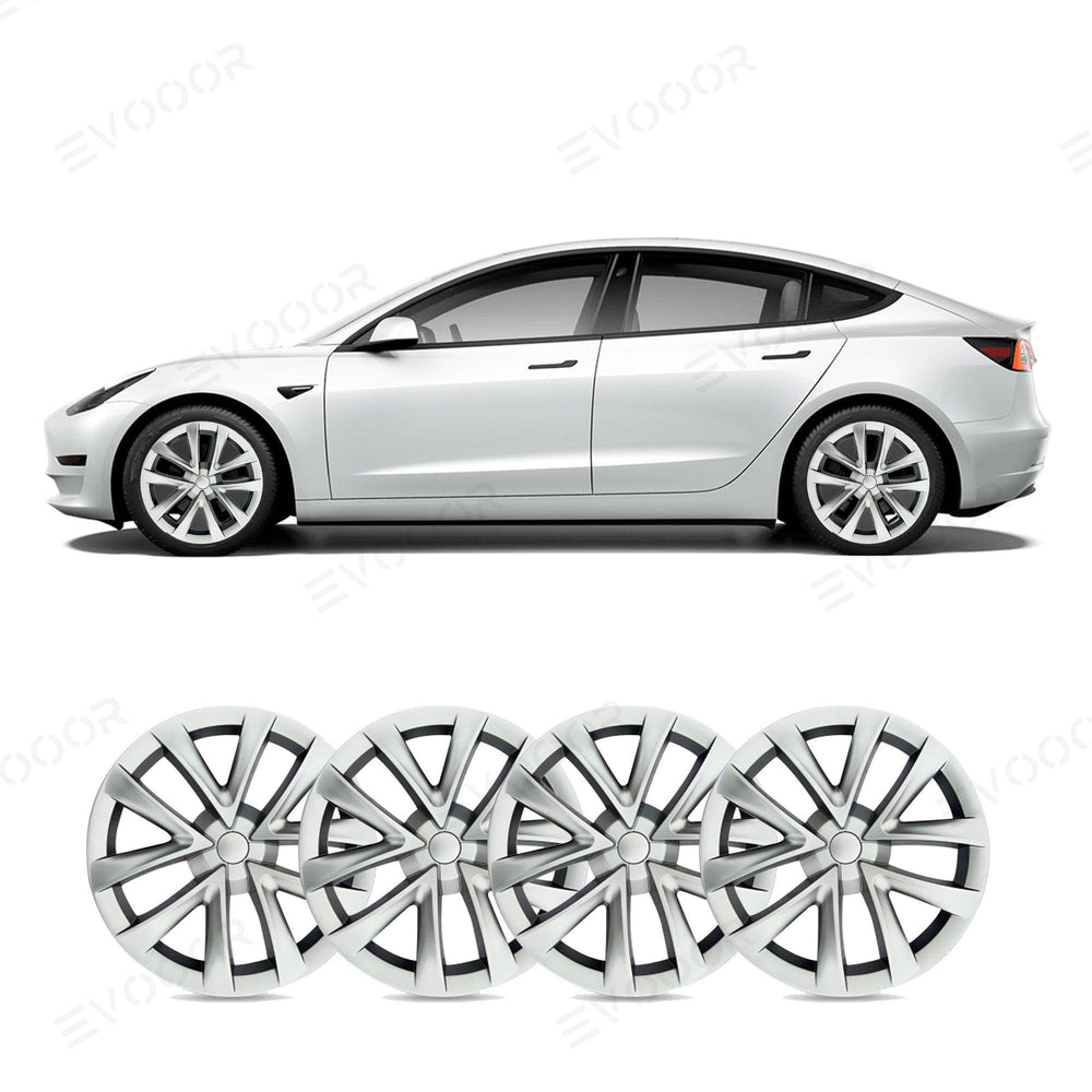 Model 3 18'' Aero Wheels Cover Hubcaps Replacement 4PCS for Tesla (2017-2023) - Evooor