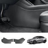 Center Console Side Kick Protectors – Leather Covers for Tesla Model Y Juniper 2025+ - Evooor