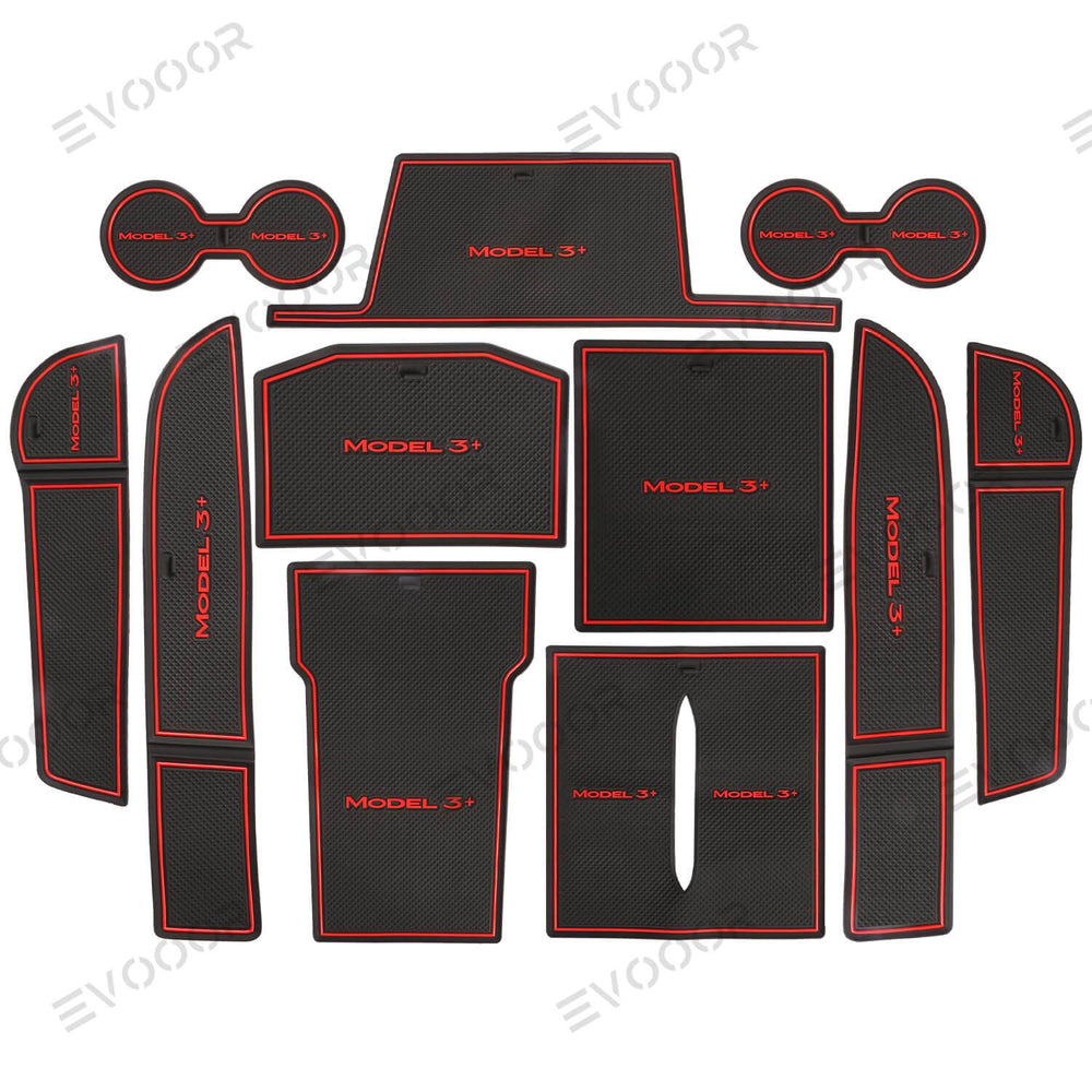 2024 Model 3 Highland Door Slot Mat Water Bowl Slot Mat Dustproof Mat For Tesla - Evooor