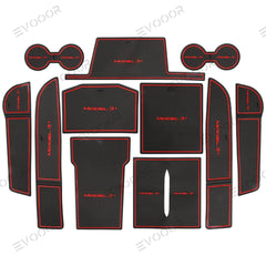 2024 Model 3 Highland Door Slot Mat Water Bowl Slot Mat Dustproof Mat For Tesla - Evooor