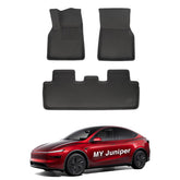 All Weather XPE Interior Floor Mats Cargo Liners Set for Tesla 2025+ Model Y Juniper - Evooor