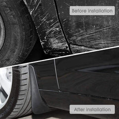 2024 Tesla Model 3 Highland Mud Flaps Splash Guards Front Rear Mudguard Kit, No Drill Fender(4 Pcs) - Evooor