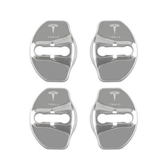 Tesla Door Latch Lock Cover Stainless Steel Protector For Model 3/Y/X/S (4pc) (2015-2023) - Evooor