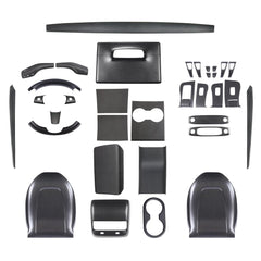 Premium Carbon Fiber Interior Trim Kit for Tesla Model 3 and Model Y - Upgrade Your Interior with High-Quality Wraps - Evooor