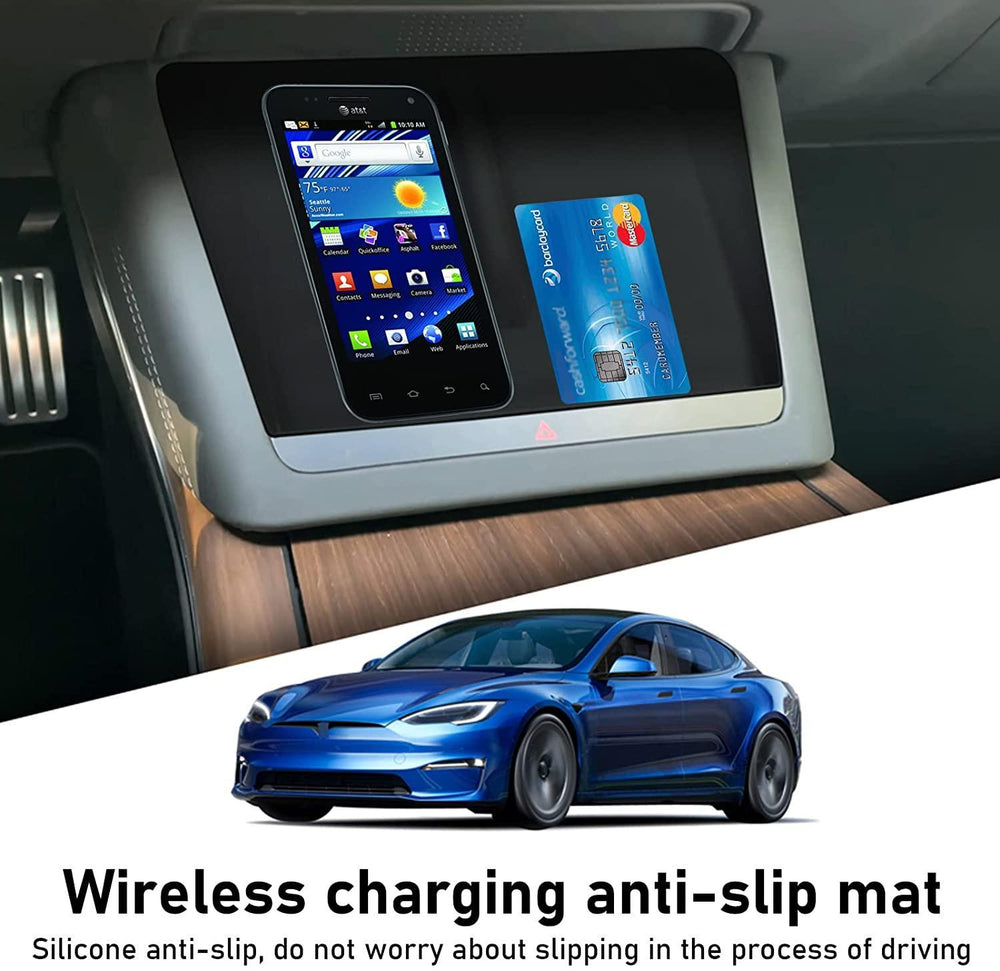Model S/X Wireless Charging Anti-slip Mat for Tesla(2021-2023) - Evooor
