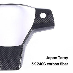 Premium Carbon Fiber Steering Wheel Cover for Tesla Model 3/Y - Deluxe Automotive Accessory for 2017-2023 Models - Evooor