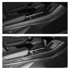 Model 3/Y Center Console Side Panel Caps, Decoration Wrap Cover (Carbon Fiber Pattern ABS) (Gen. 2) for Tesla(2021-2023) - Evooor