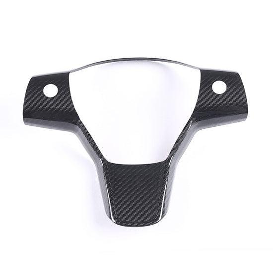 Premium Carbon Fiber Steering Wheel Cover for Tesla Model 3/Y - Deluxe Automotive Accessory for 2017-2023 Models - Evooor