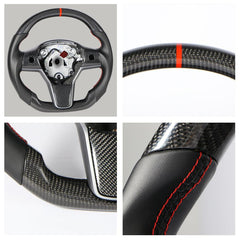 Performance Upgrade: Carbon Fiber Steering Wheel for Tesla Model 3/Y - Evooor