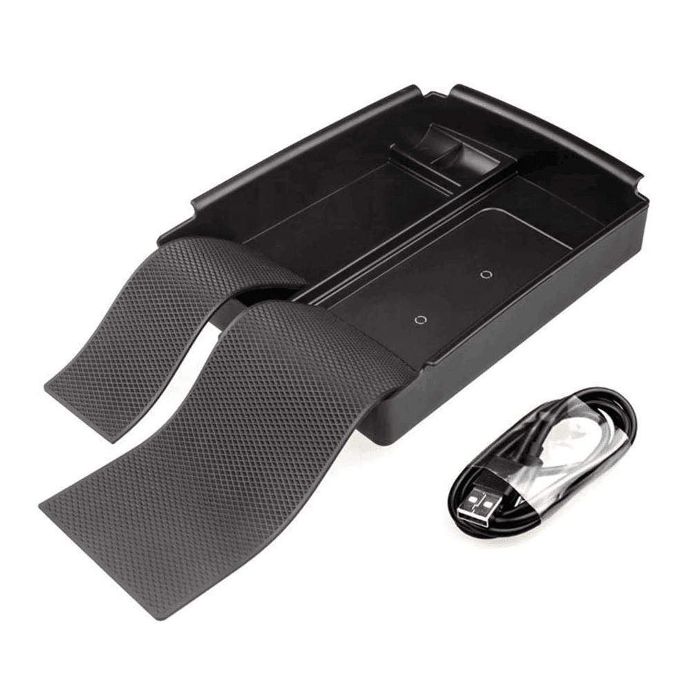 Model S/X Center Console Organizer With Wireless Phone Charger for Tesla(2016-2020) - Evooor