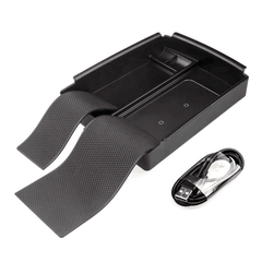 Model S/X Center Console Organizer With Wireless Phone Charger for Tesla(2016-2020) - Evooor