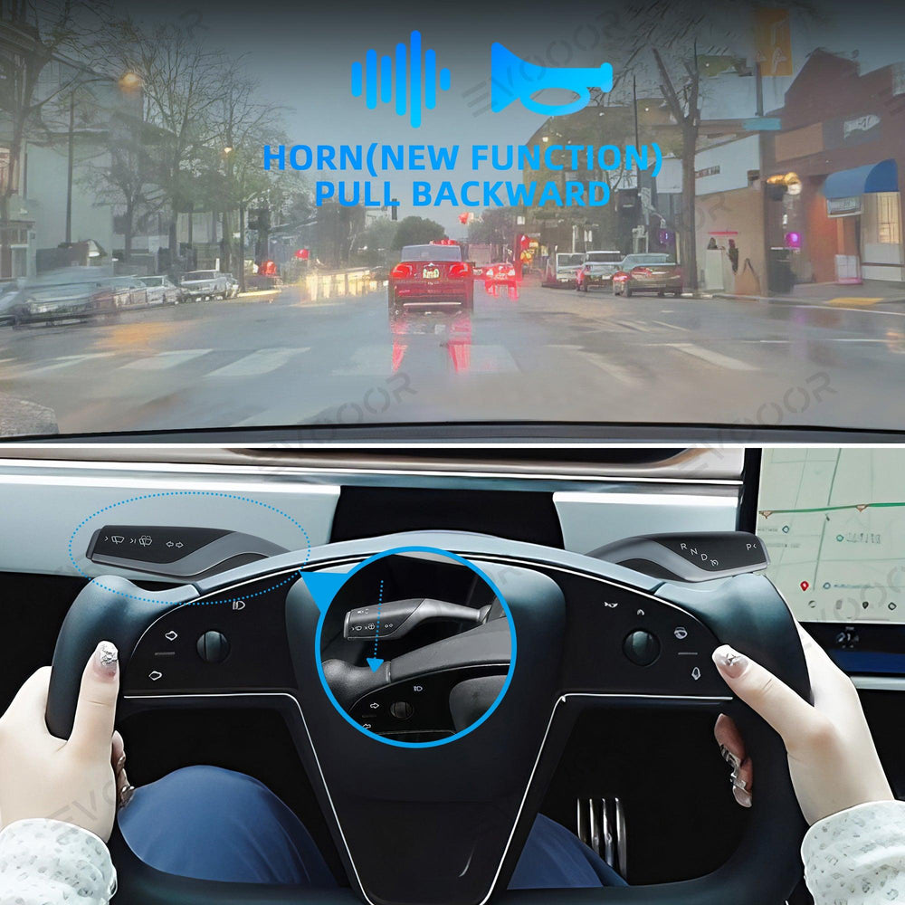 Model X/S OEM Style Gear Shift Stalk Switch Turn Signal Lever Kit for Tesla - Evooor