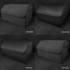 Model 3/Y/X/S Alcantara Trunk Folding Storage Box for Tesla - Evooor