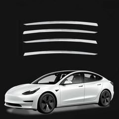 Tesla Model 3/Y Side Window Rain Guards - Set of 4 Weather Deflectors - Evooor