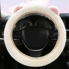 Model 3/Y/S/X Bear-Shaped Steering Wheel Protector for Tesla(2012-2024) - Evooor