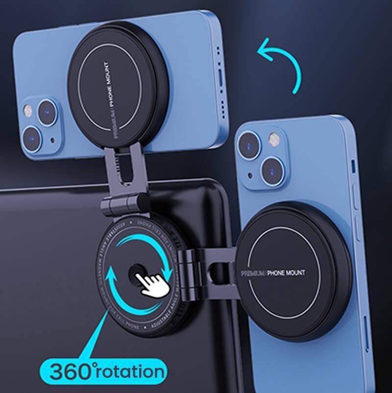 Model 3/Y Foldaway Phone Mount Holder With MagSafe For Tesla(2017-2024) Fit 2024+ Model 3 Highland - Evooor