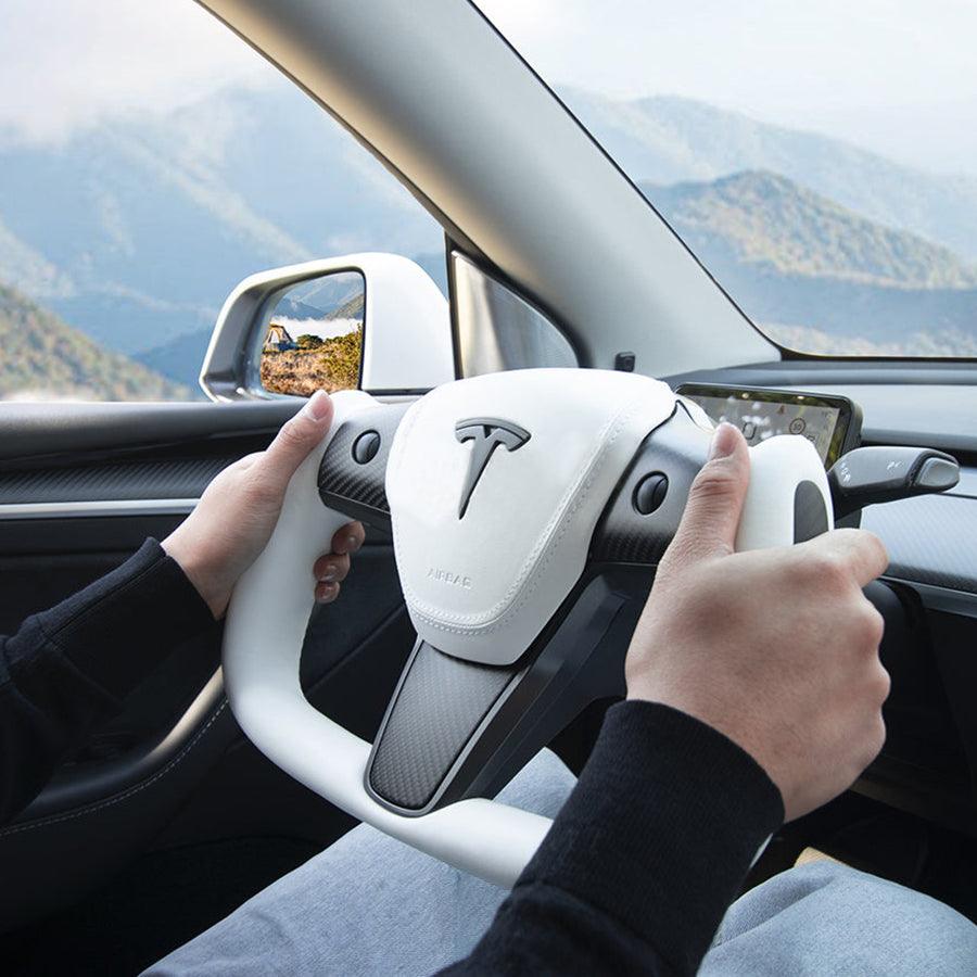 Tesla Model 3/Y Yoke Style Carbon Fiber Steering Wheel - Evooor