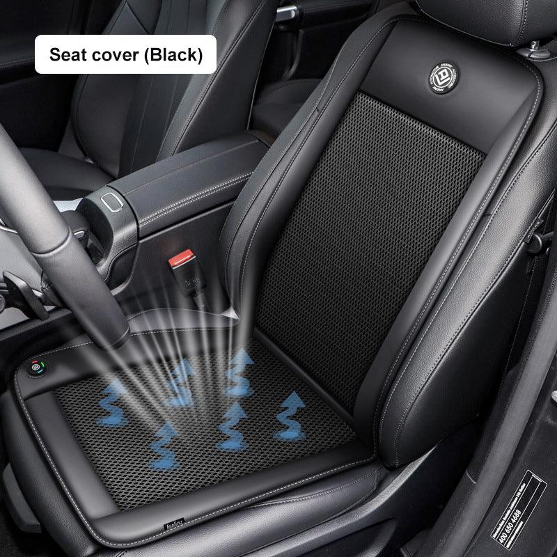 Tesla 12V Automotive Cooling Seat Pad Breathable Chair Cushions Car Seat Cover - Evooor