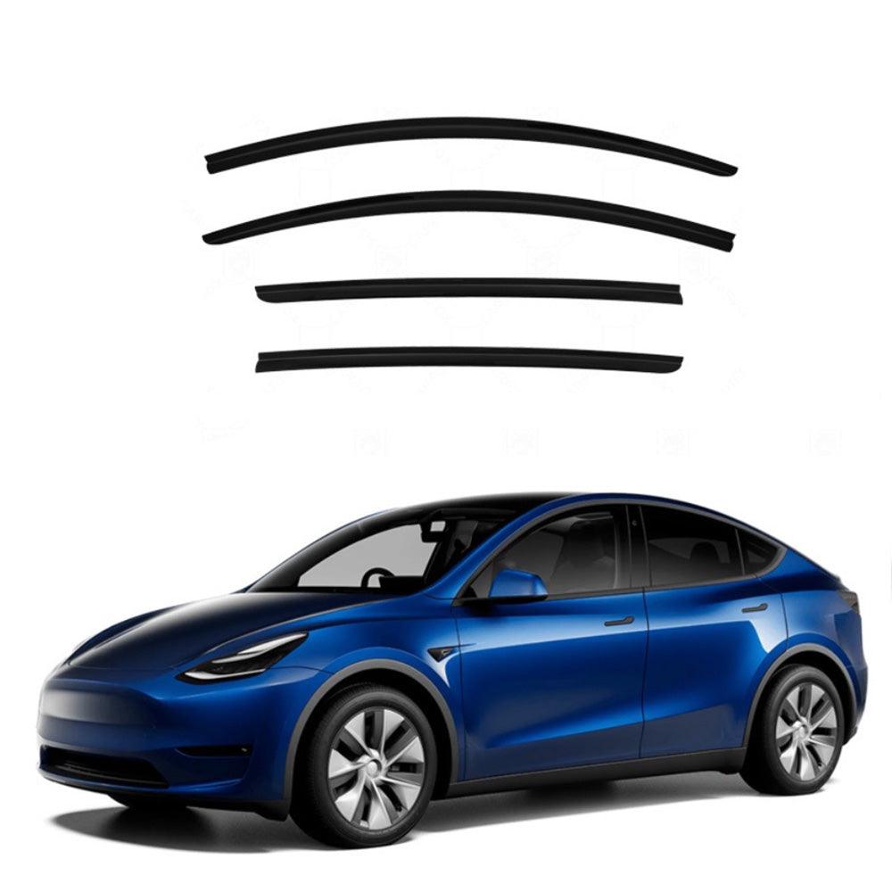 Tesla Model 3/Y Side Window Rain Guards - Set of 4 Weather Deflectors - Evooor