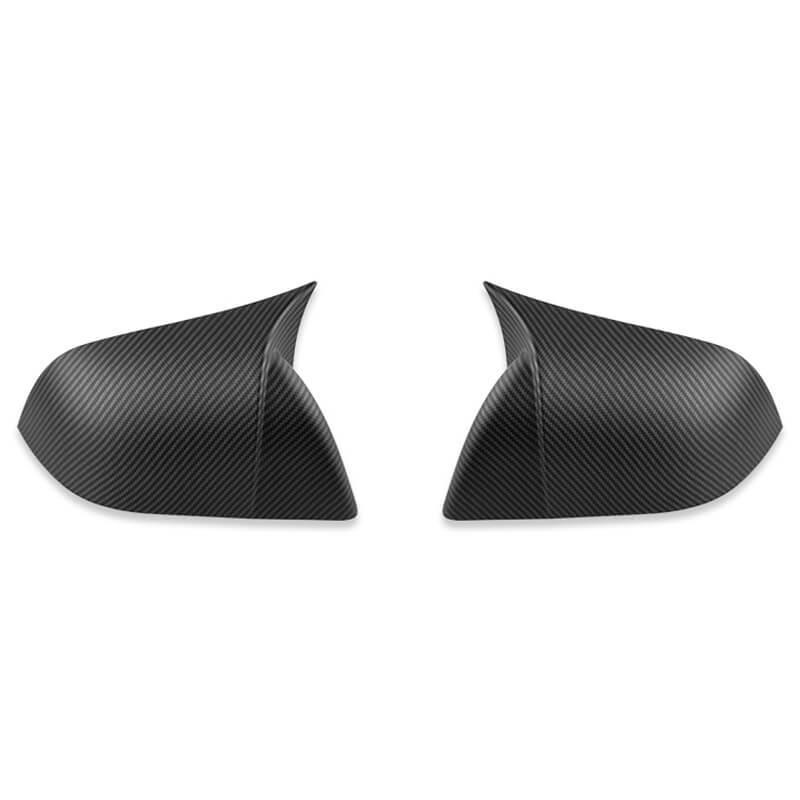 Carbon Fiber Mirror Caps with GT Style for Tesla Model 3 - Premium ABS Material, Pair (2017-2024) - Evooor