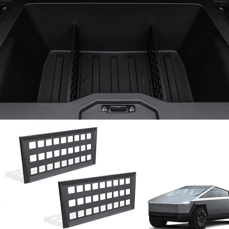 Heavy-Duty Gear Organization System for Cybertruck - Set of 2 Sturdy Dividers - Evooor